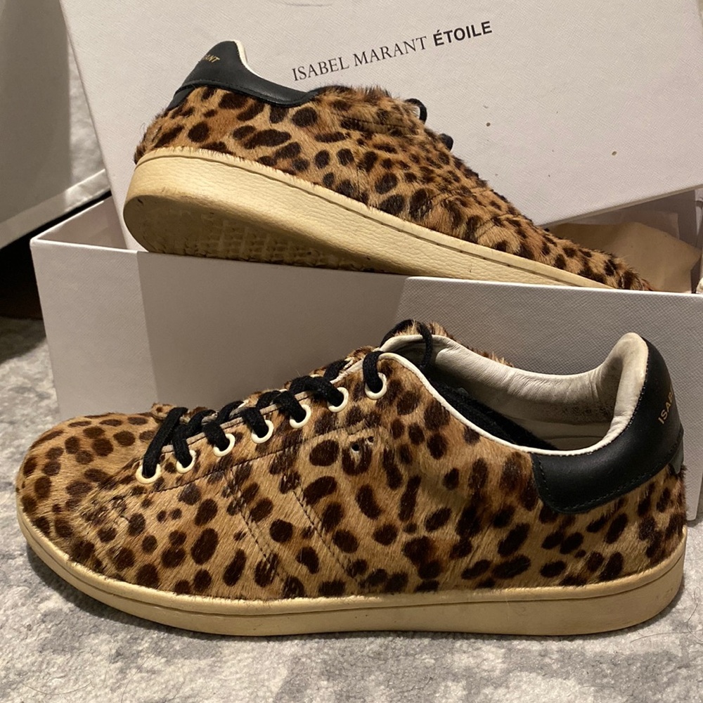 Isabel Marant Bart leopard sneakers